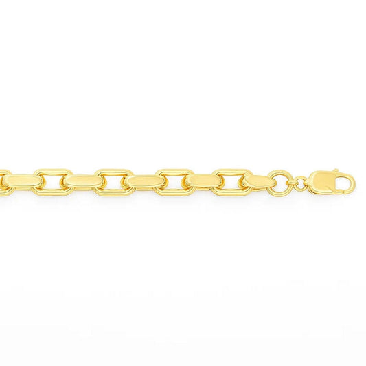 14k Yellow Gold French Cable Chain Bracelet  (3.60 mm)