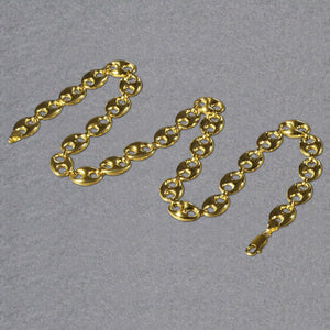 14k Yellow Gold Puffed Mariner Link Chain (11.00 mm)