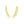 14k Yellow Gold Ear Climber Earring with Chain Links