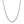 14k White Gold Diamond Cut Cable Link Chain (3.70 mm)