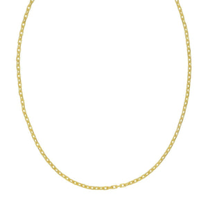 Sterling Silver Gold Plated French Cable Chain (3.40 mm)