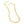 10K Yellow Gold Diamond Cut Square Link Necklace