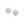 White Tone Crystal Ball Stud Earrings in 14k Yellow Gold(8mm)
