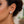White Tone Crystal Ball Stud Earrings in 14k Yellow Gold(8mm)