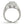 Halo Set Diamond Engagement Ring in 14k White Gold (1 5/8 cttw)