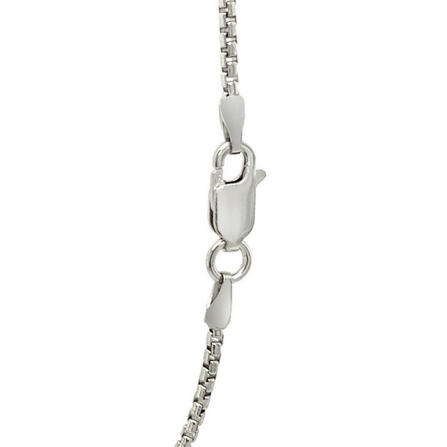 Sterling Silver Rhodium Plated Round Box Chain (1.50 mm)