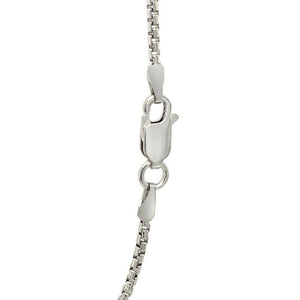 Sterling Silver Rhodium Plated Round Box Chain (1.50 mm)