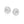 Flat Style Diamond Cut Stud Earrings in 14k White Gold(8mm)