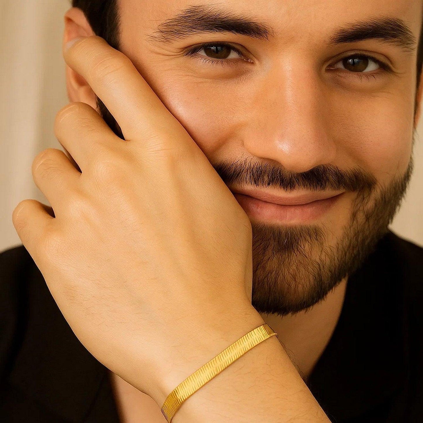 14k Yellow Gold Super Flex Herringbone Bracelet (6.00 mm)