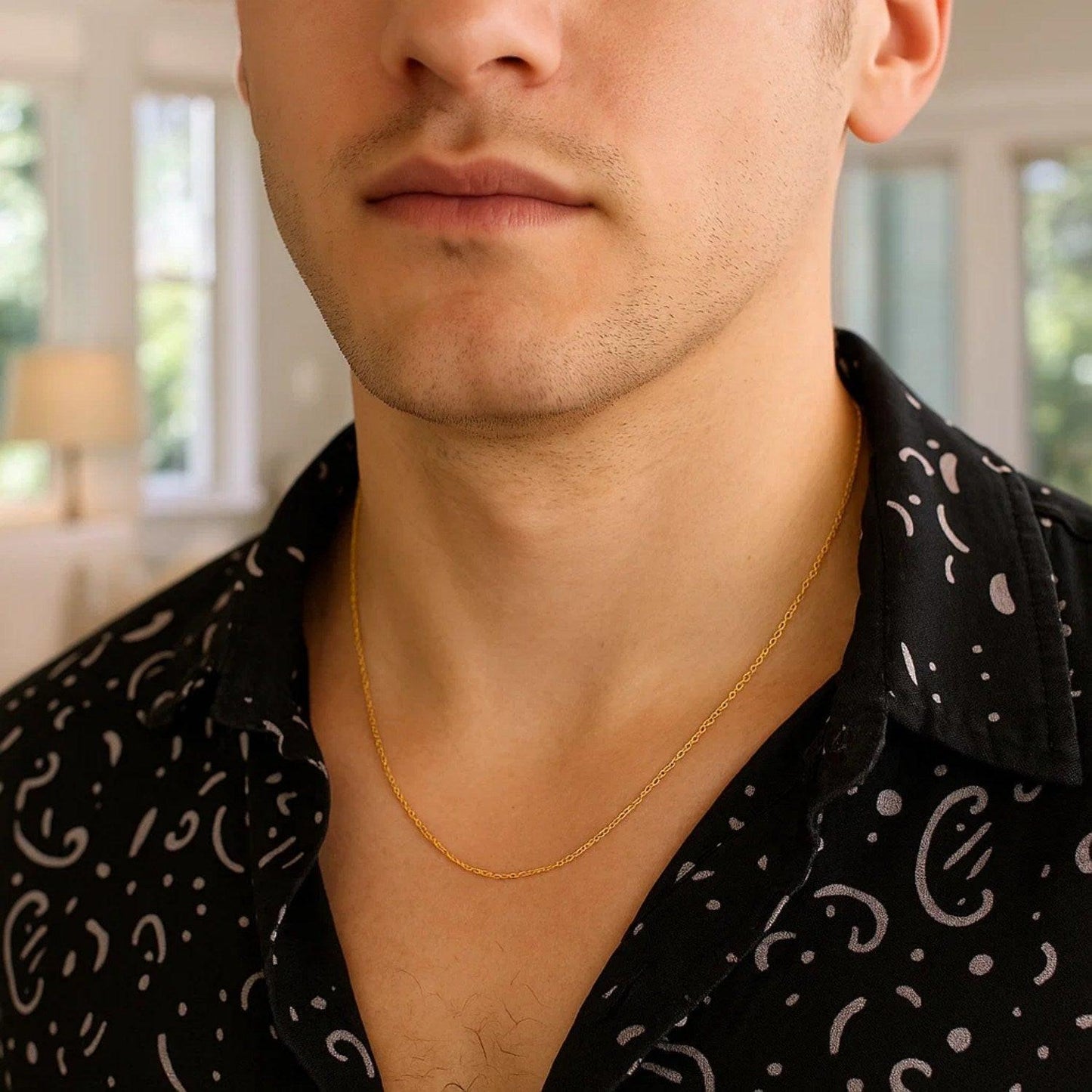 14k Yellow Gold Machine Rope Chain (1.10 mm)