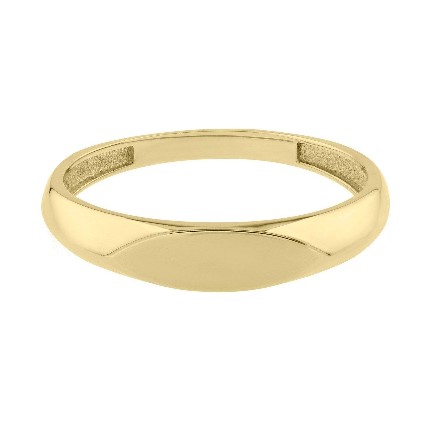14K Yellow Gold Polished Sculpted Ring (3.00 mm)