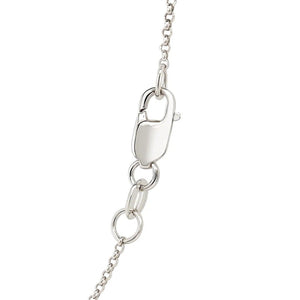 14k White Gold Diamond Cut Rolo Chain (1.10 mm)