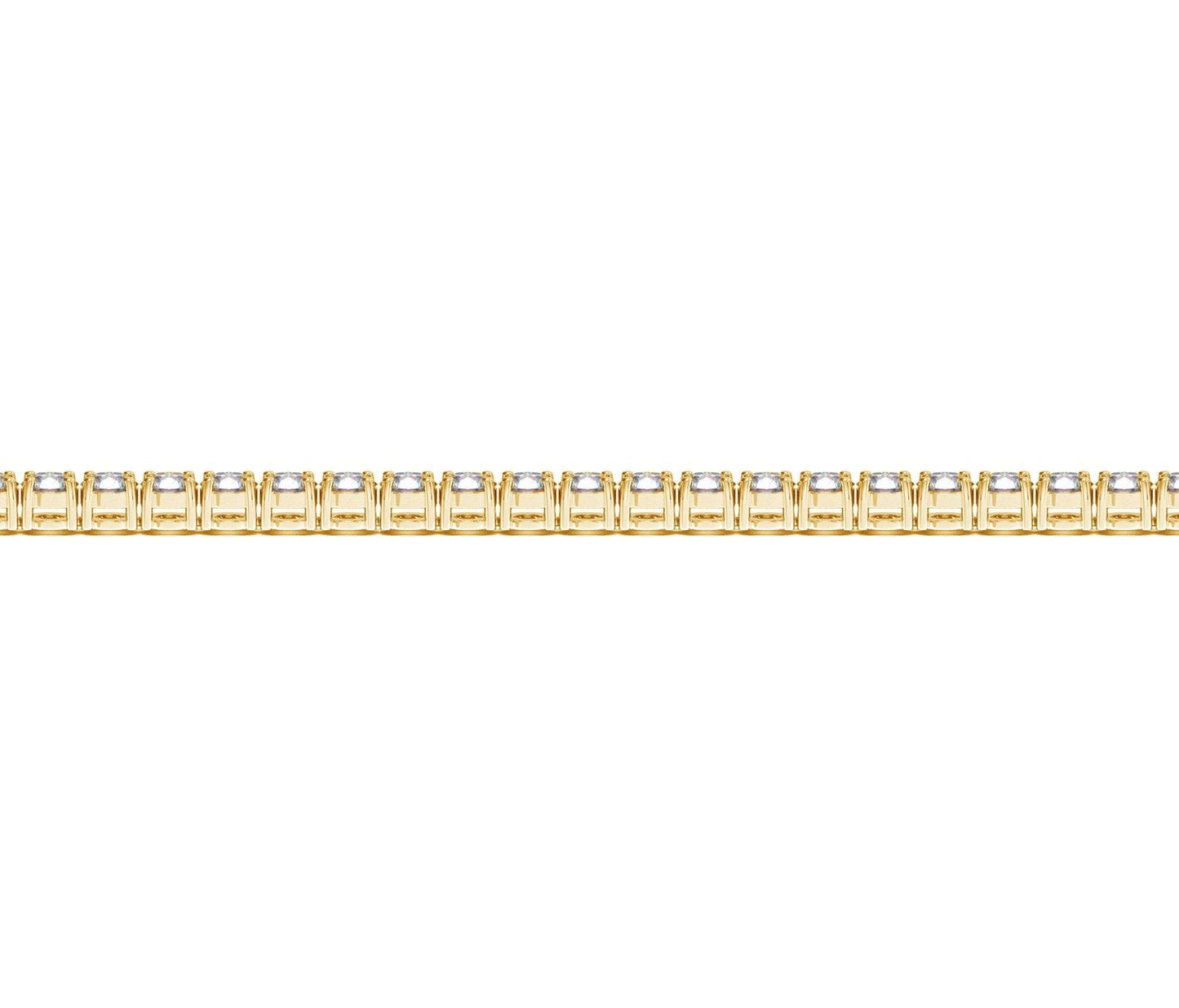 Lab Grown Round Diamond Tennis Bracelet in 14k Yellow Gold (4 cctw F/G  VS2/SI1)