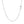18k White Gold Diamond Cut Cable Link Chain (1.10 mm)