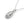 Outer Oval Shaped Two Stone Diamond Pendant in 14k White Gold (5/8 cttw)