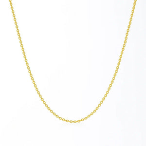 14k Yellow Gold Round Cable Link Chain (2.4 mm)