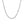 14K White Gold Gourmette Chain (2.80 mm)