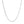 14k White Gold Adjustable Paperclip Chain (1.50 mm)