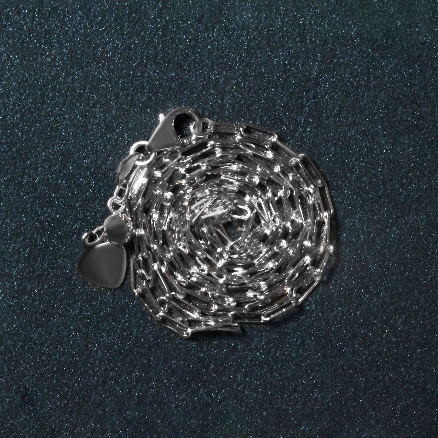 14k White Gold Adjustable Paperclip Chain (1.50 mm)