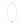 14K Yellow Gold Bow and Pearl Necklace