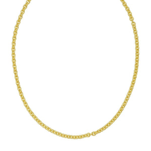 Sterling Silver Gold Plated Rolo Chain (4.70 mm)