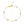 14K Yellow Gold CZ Station Bracelet