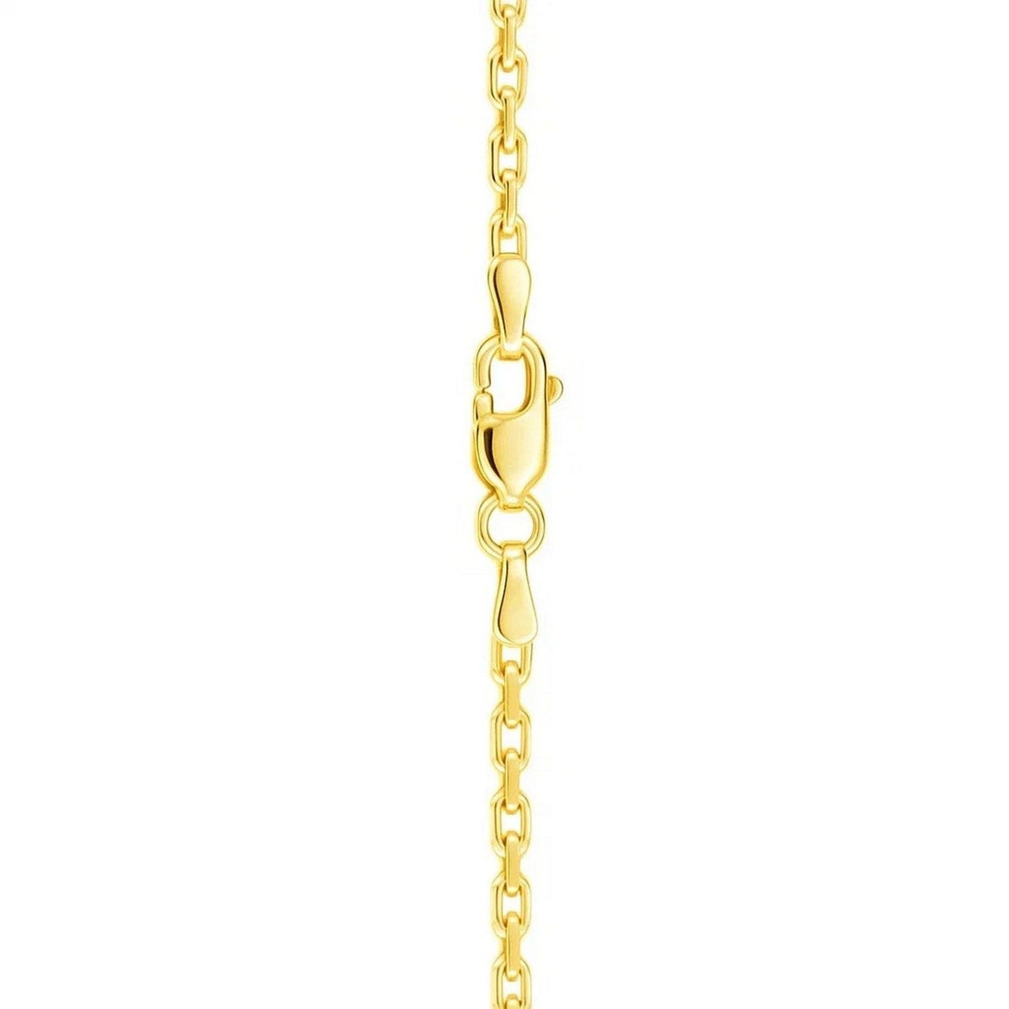 14k Yellow Gold French Cable Link Chain (3.60 mm)