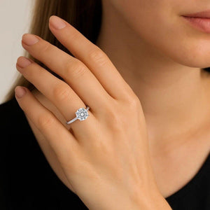2 Carat Round Lab Grown IGI G/VS1 Diamond Solitaire Ring in 10K White Gold