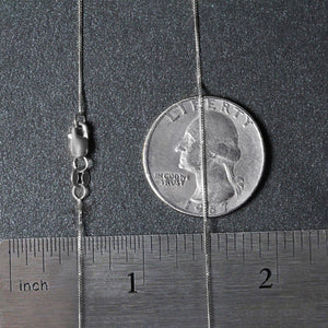 14k White Gold Classic Box Chain (0.45 mm)