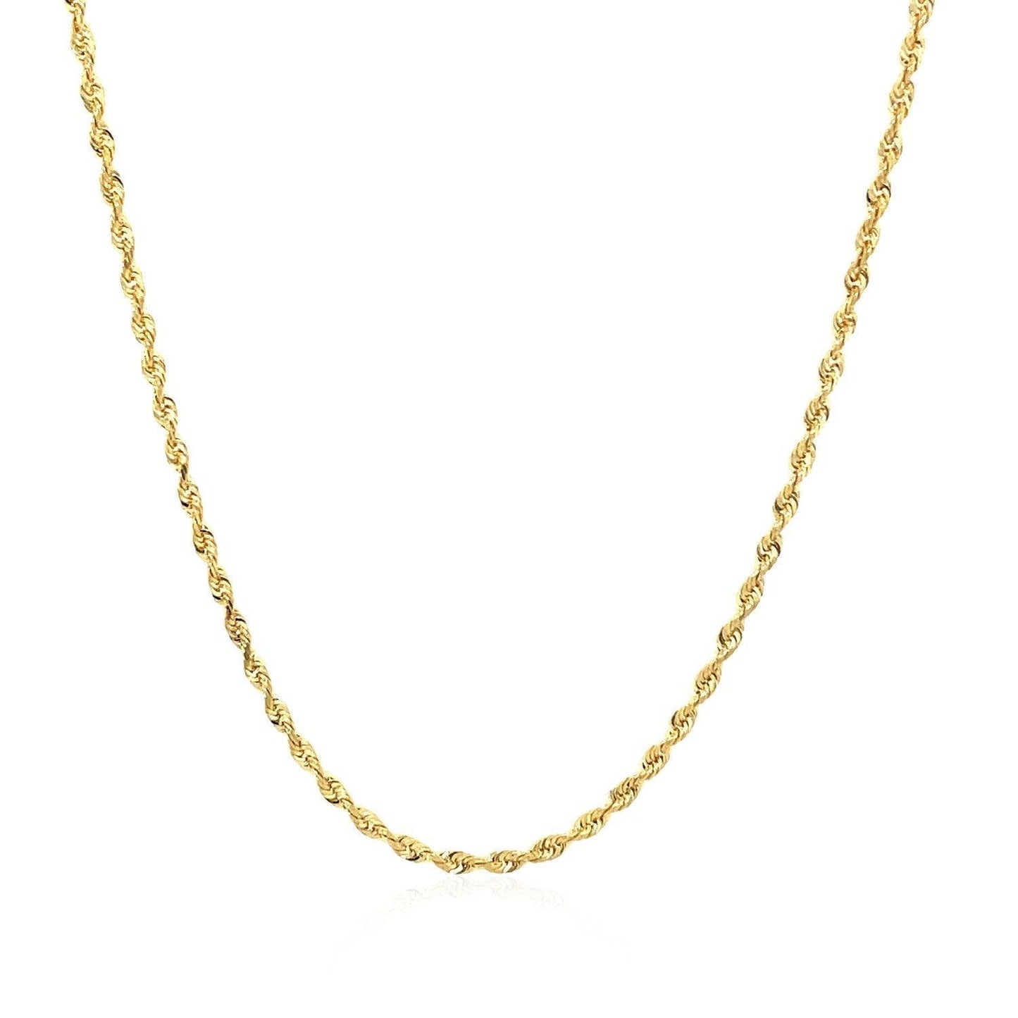 14k Yellow Gold Light Rope Chain (1.50 mm)