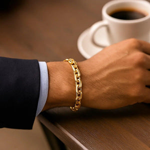 14k Yellow Gold French Cable Chain Bracelet  (4.80 mm)
