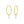 Pearl Drop Oval Earrings in 14K Yellow Gold