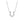 14k White Gold Horseshoe Design Diamond Pendant