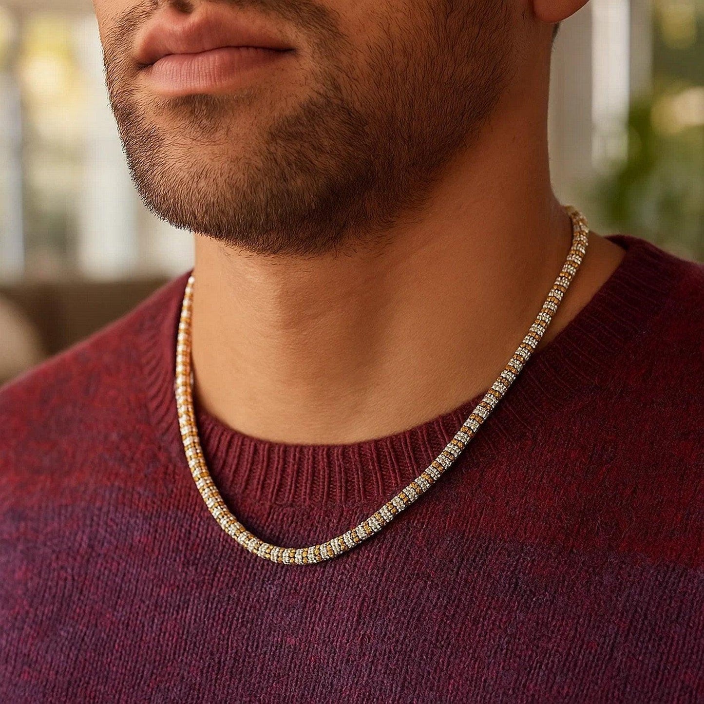 Ice Barrel Chain in 14k Yellow Gold (4.25 mm)