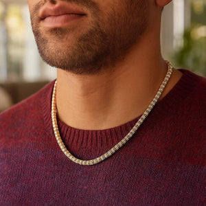 Ice Barrel Chain in 14k Yellow Gold (4.25 mm)