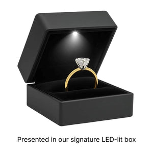 2 Carat Oval Lab Grown IGI G/VS1 Diamond Solitaire Ring in 14K Yellow Gold