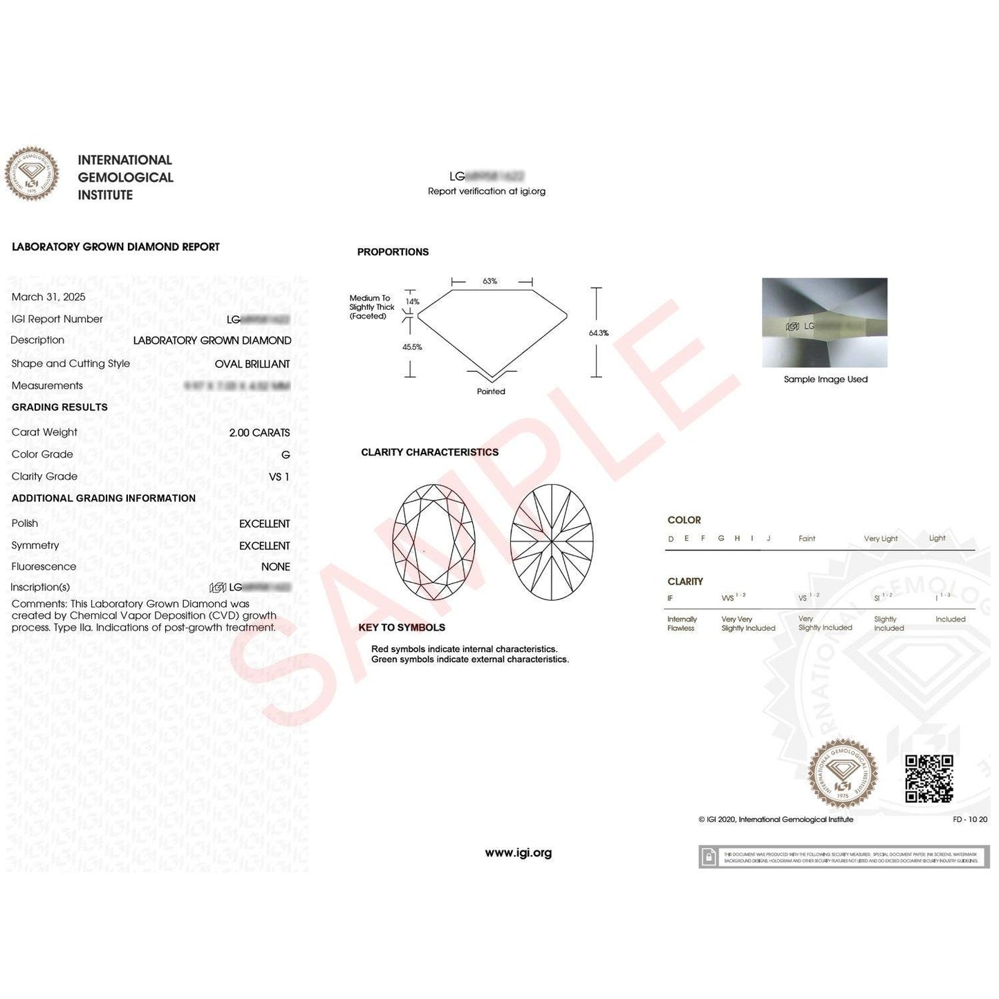 2 Carat Oval Lab Grown IGI G/VS1 Diamond Solitaire Ring in 14K Yellow Gold