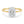 2 Carat Oval Lab Grown IGI G/VS1 Diamond Solitaire Ring in 14K Yellow Gold