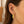 14k Yellow Gold V Shaped Puffed Hoop Earrings