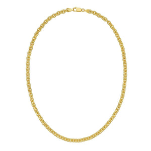 Sterling Silver Gold Plated Rolo Chain (5.70 mm)