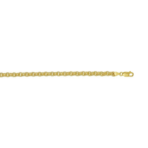 Sterling Silver Gold Plated Rolo Chain (5.70 mm)