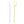 14k Yellow Gold Long Bar Diamond Cut Drop Earrings