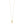 14K Yellow Gold Helium Initial C Pendant