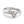 Two Stone Diamond Ring with Curved Band in 14k White And Rose Gold (5/8 cttw)