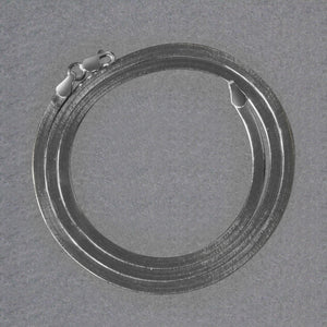 14k White Gold Super Flex Herringbone Chain (2.80 mm)