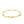 14k Yellow Gold Rolo Chain Bracelet with Puffed Heart Stations (3.30 mm)