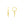 14K Yellow Gold Dangling Spike Drop Hoop Earrings