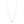 14K Yellow Gold Puffed Mini Clover Pendant Necklace