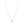 14K Yellow Gold Puffed Mini Clover Pendant Necklace