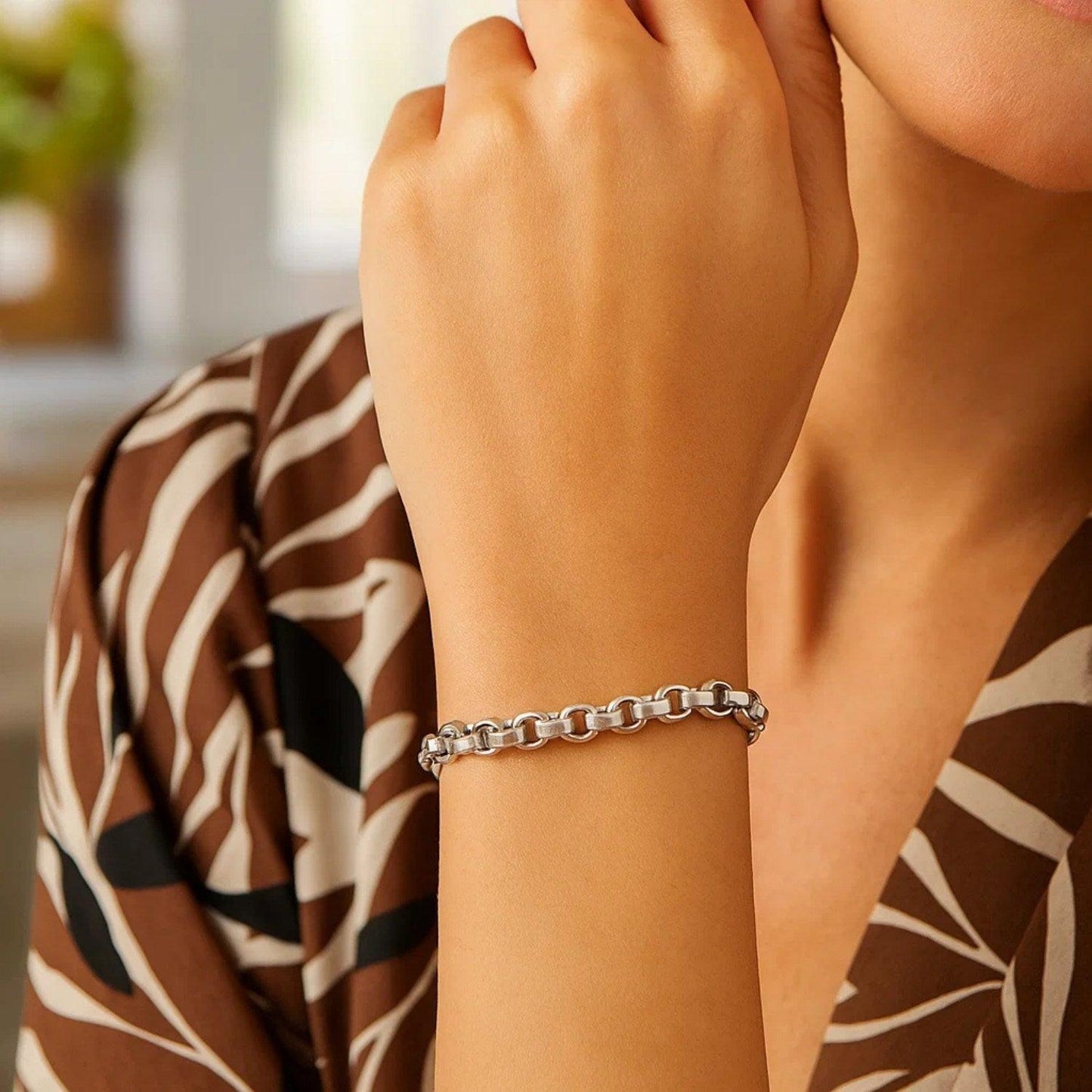 Sterling Silver Rolo Link Bracelet